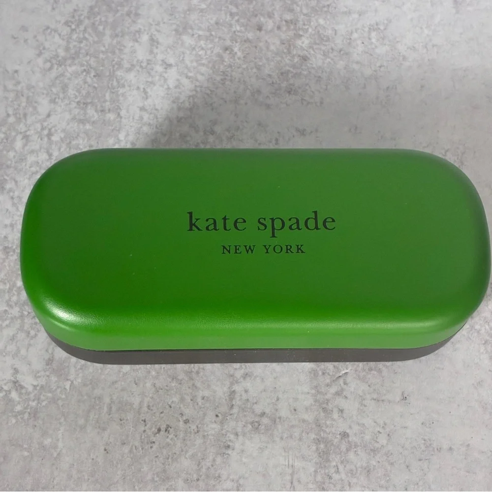 Kate Spade Goldie Polarized Sunglasses Black Pink Trim 807WJ 56mm NWT